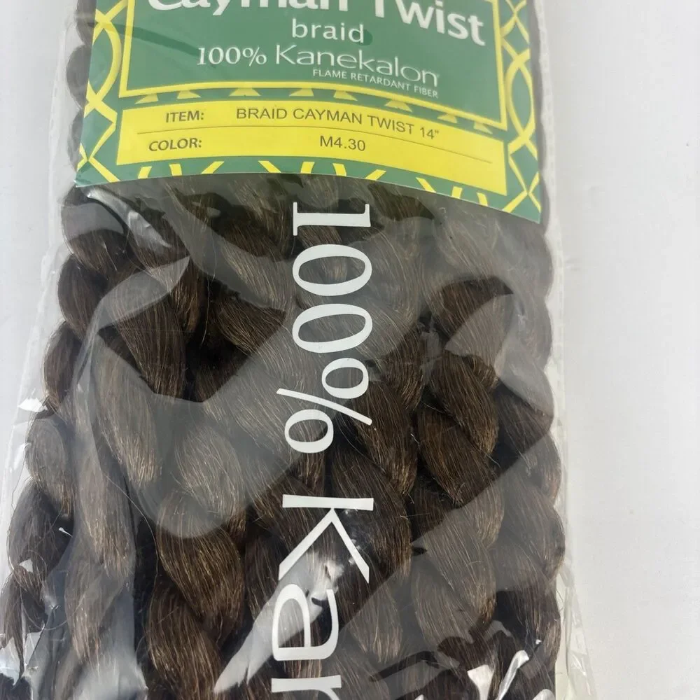 Sepia Queen Cayman Twist Braid 100% Kanekalon Color M 4/30 Dark brown Extension